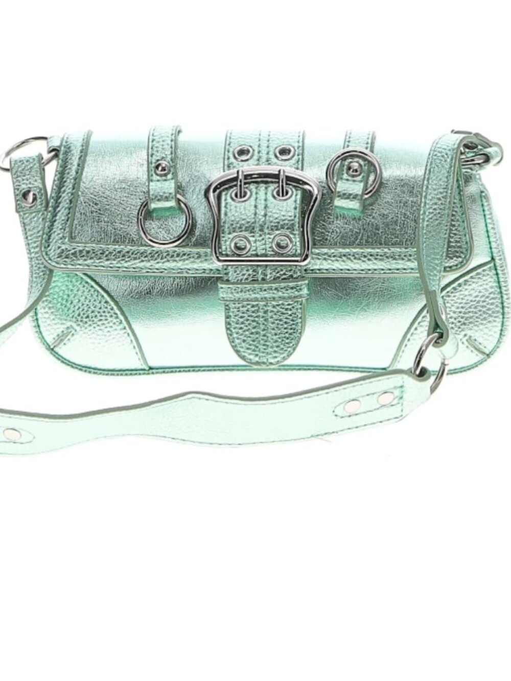Urban Outfitters Teal Metallic Shoulder Bag